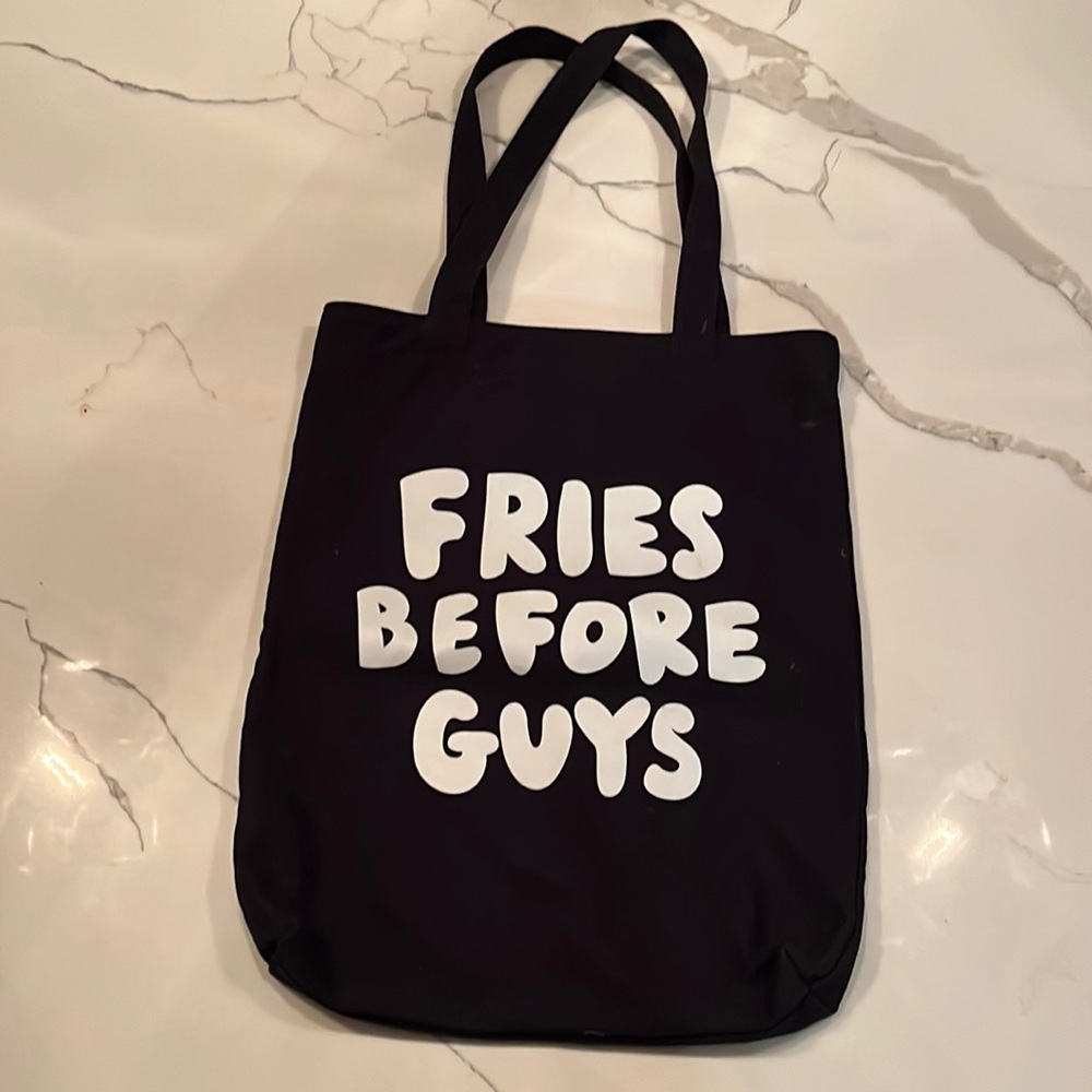 “Fries Before Guys” Tote Bag